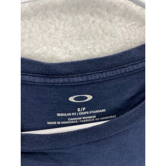 Oakley Mens Navy Blue Short Sleeve‎ Graphic T-shirt Size Small - Picture 2 of 6